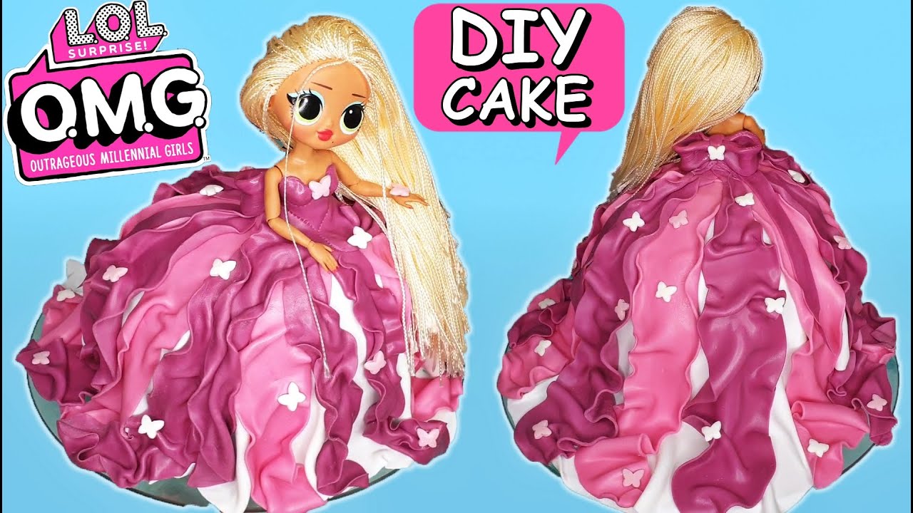 DIY Amazing LOL Surprise OMG Dolls Swag FONDANT CAKE