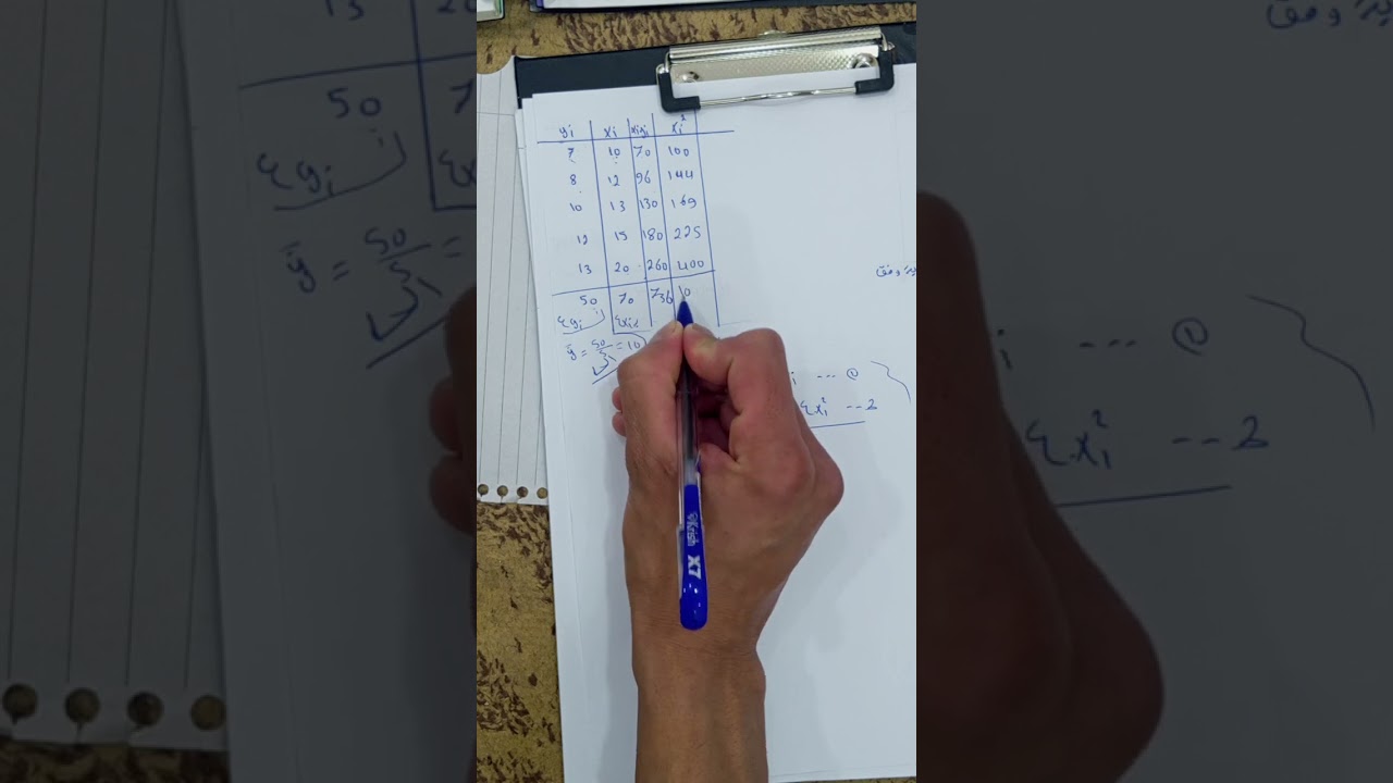 شرح امثله الاقتصاد القياسي // كورس اول //. م... 1  بطريقه الحذف والتعويض
