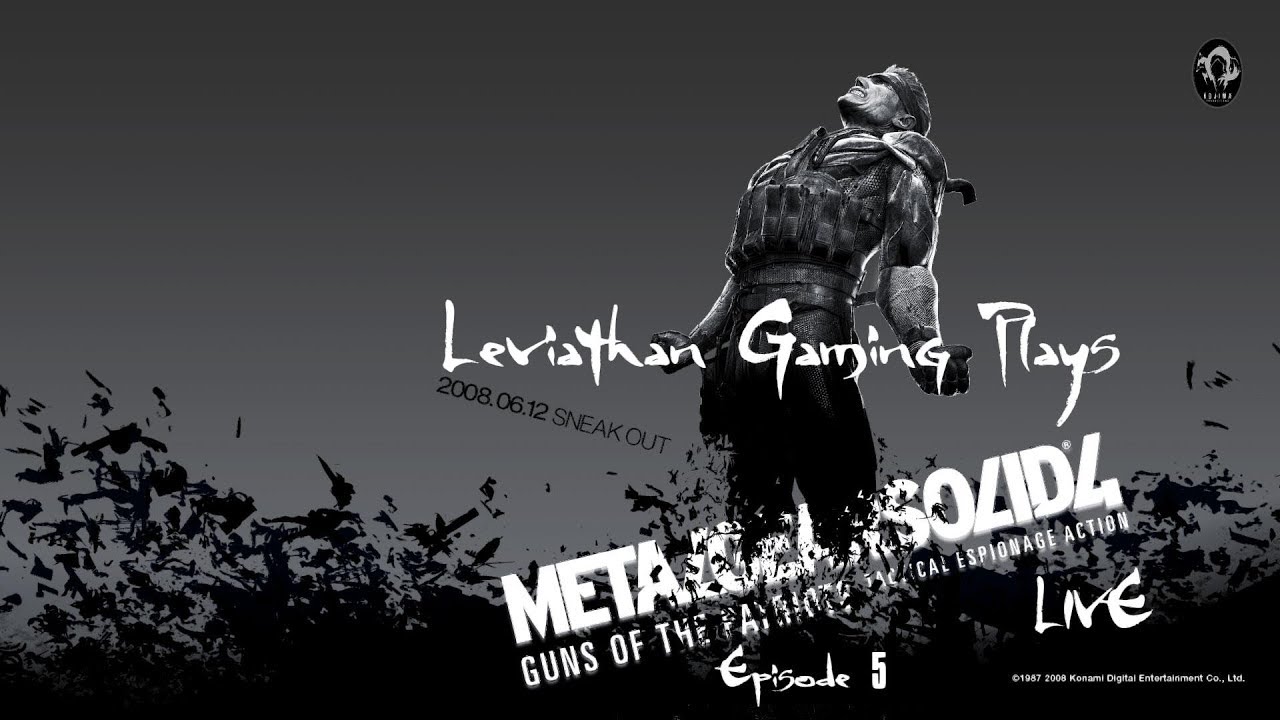 Leviathan Gaming Plays MGS4 Live Finale!!!