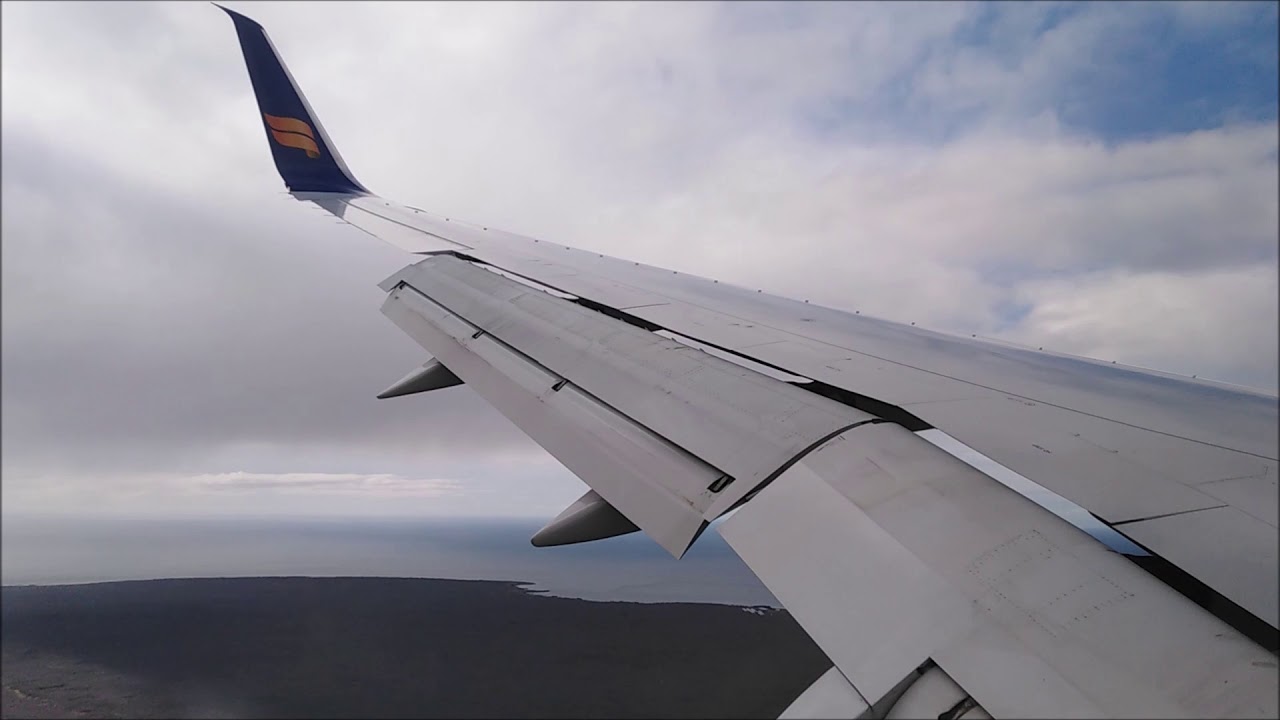Icelandair B757 Landing in Iceland