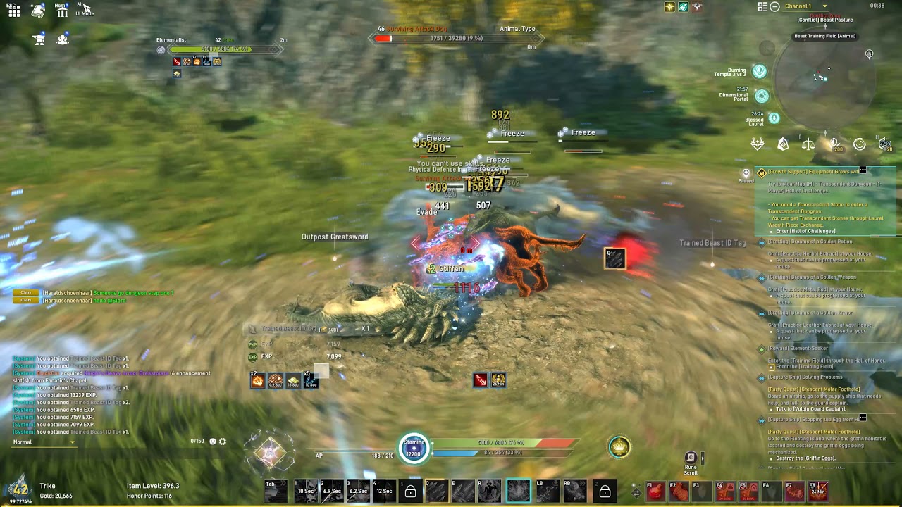 Elyon Elementalist - Low ILvl Mana Wall Grinding