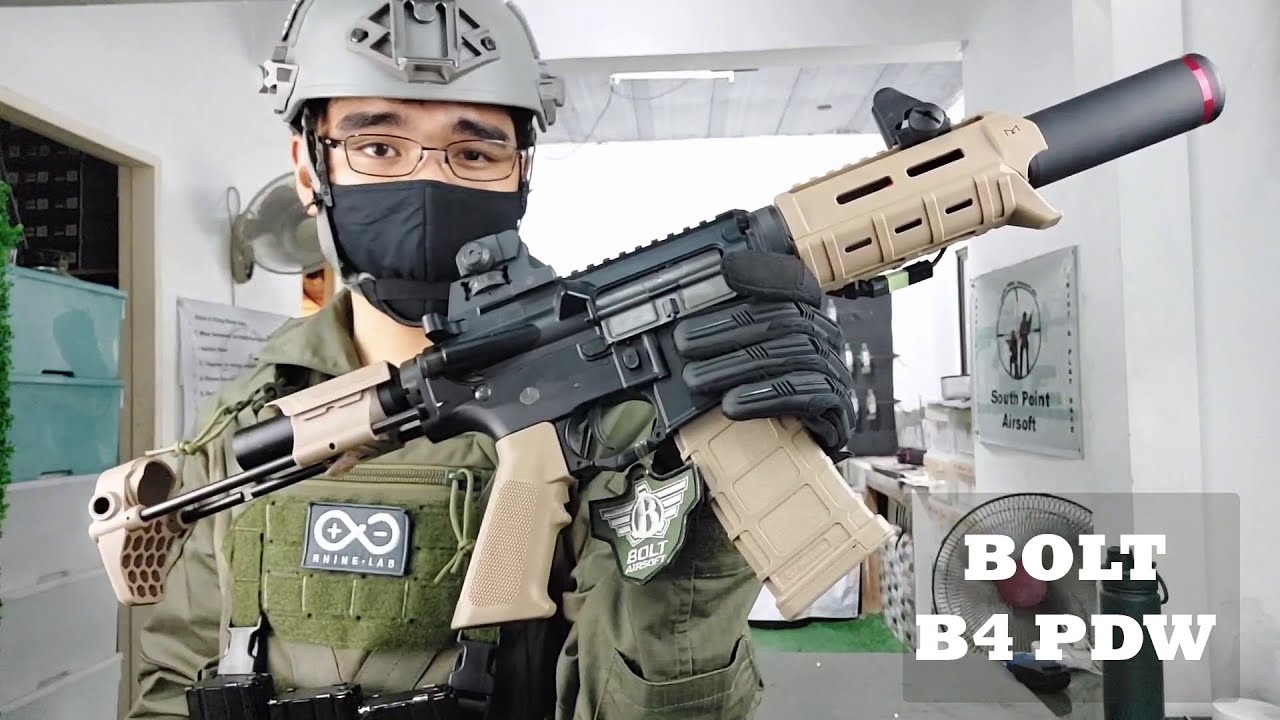 Bolt B4 PDW Electric Blowback Airsoft Gun Showcase