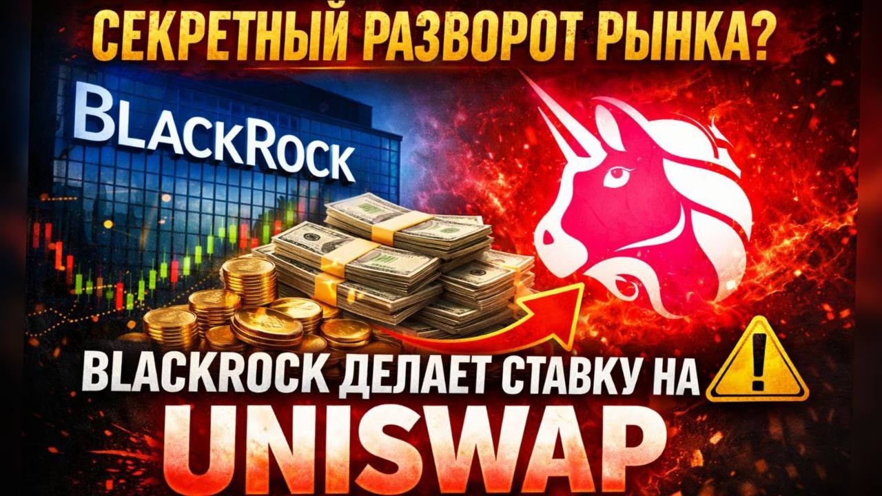 BLACKROCK -  ОБОГАТИТ ТЕХ, КТО УСПЕЕТ ЭТО! BlackRock в Uniswap. Решение нужно принять сегодня