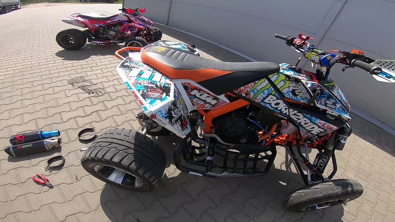 Testy końcówek wydechu || KTMer6 vs Honda TRX450R
