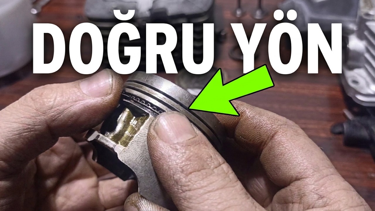 2 ve 4 zamanlı motorlarda segman takma yönleri #segman #piston