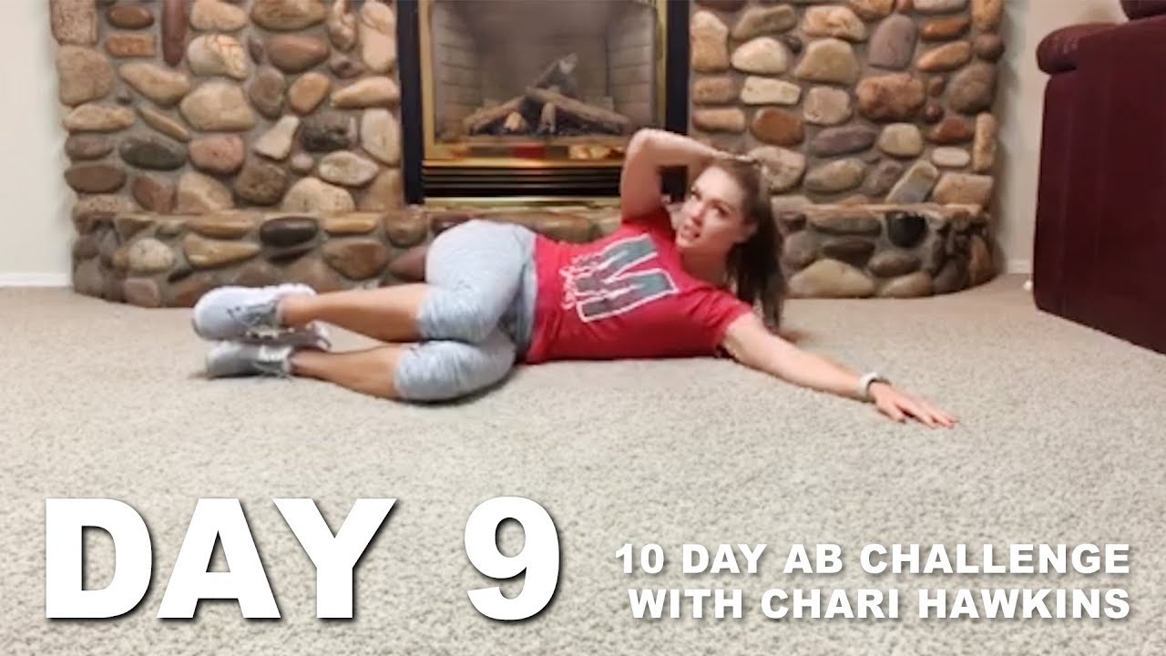 10 DAY AB CHALLENGE WITH TEAM USA ATHLETE CHARI HAWKINS - DAY 9