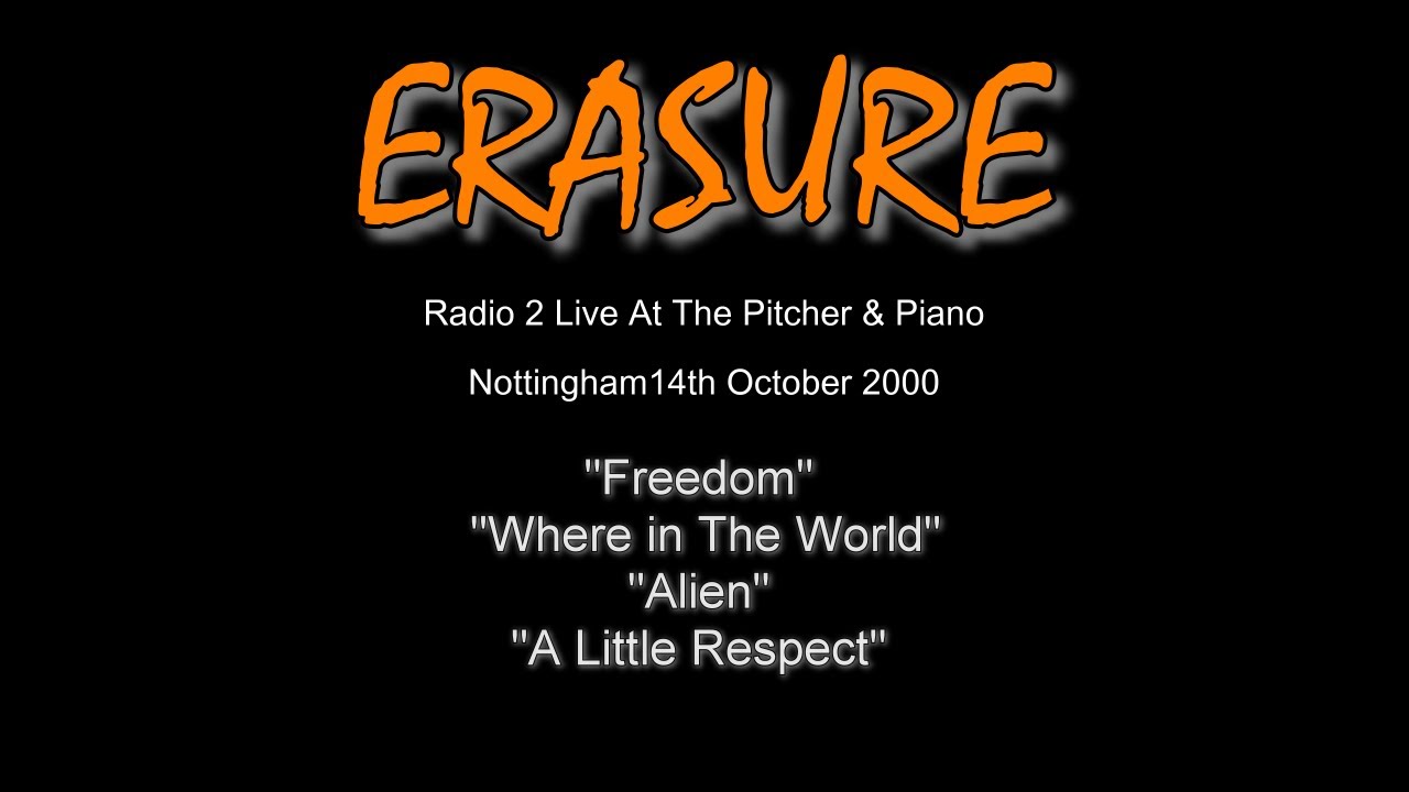 ERASURE - Live at The Pitcher & Piano - 14th October 2000