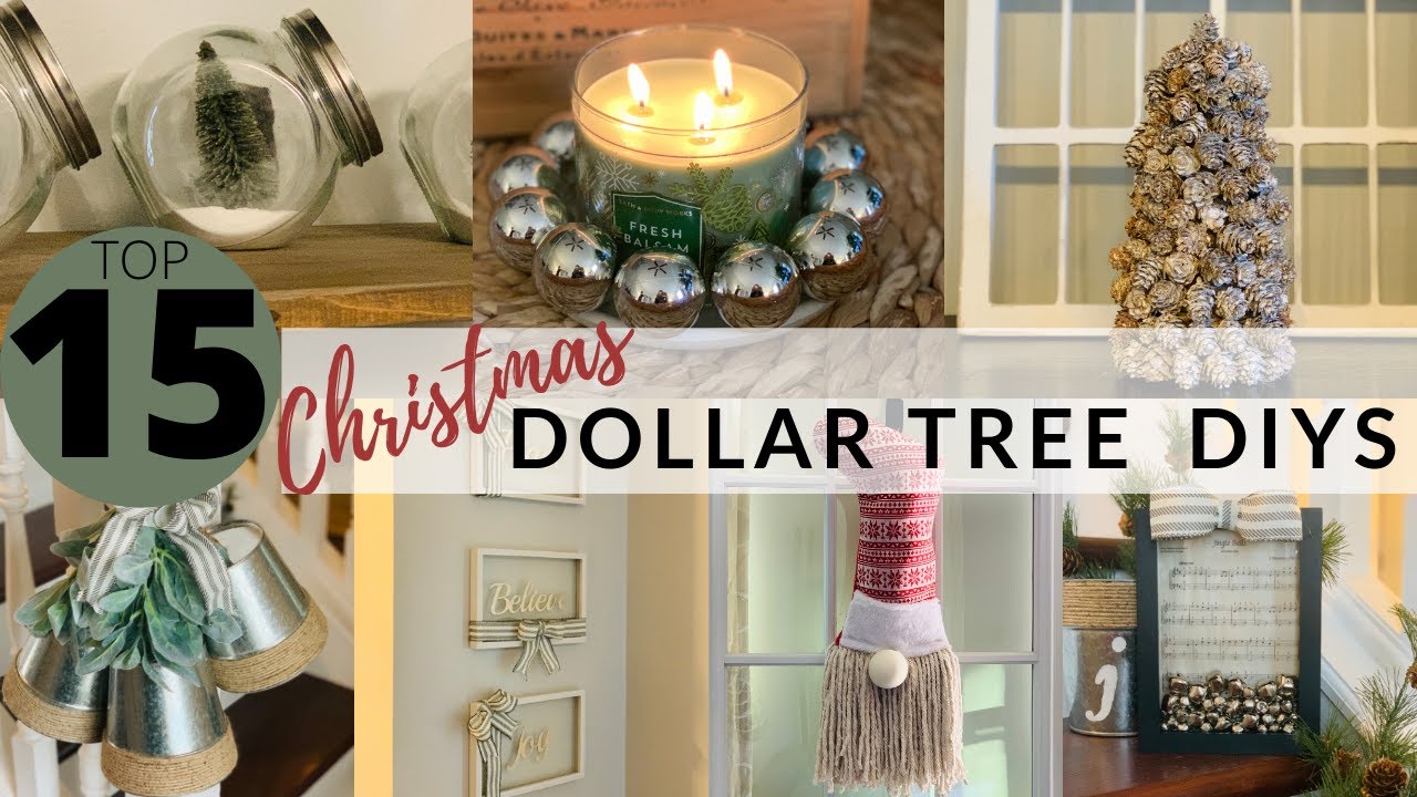 TOP 15 DOLLAR TREE CHRISTMAS DIY DECOR PERFECT FOR 2020!!!