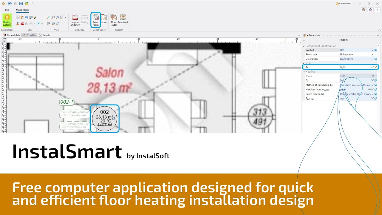 InstalSmart - Free desktop app for designing underfloor heating systems!