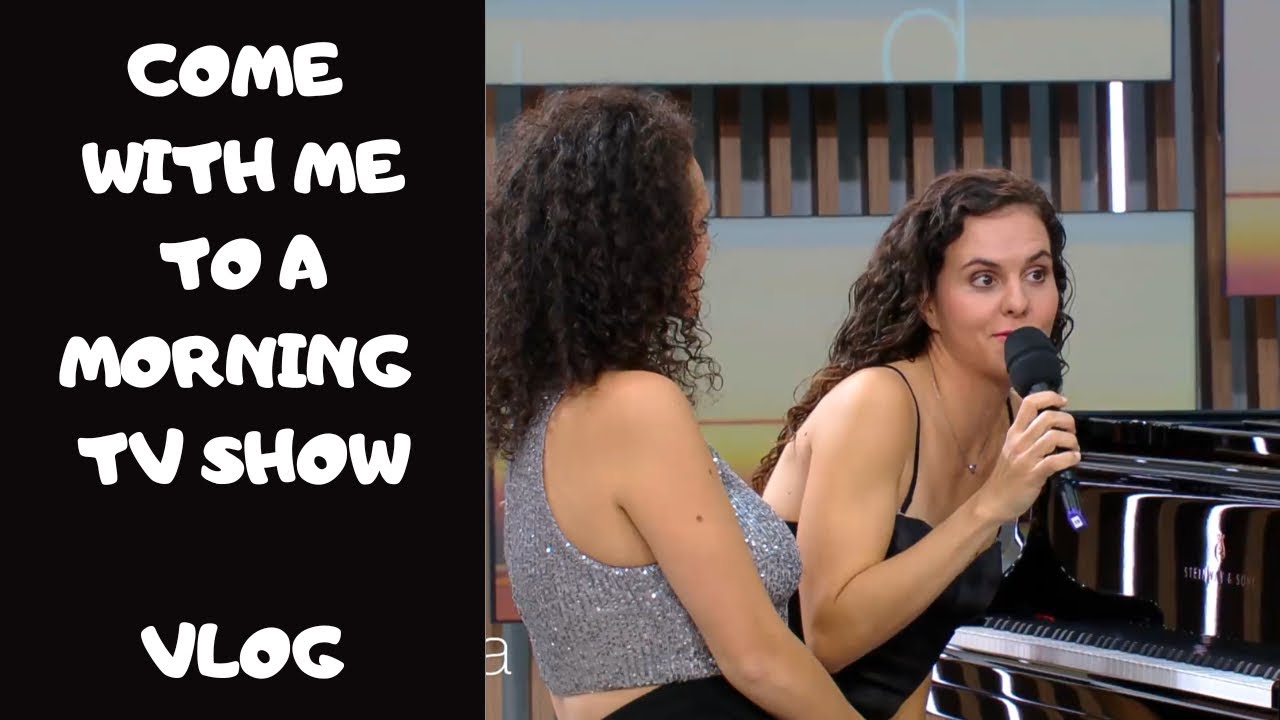 COME WITH ME WHILE I GET READY FOR A MORNING TV SHOW (VLOG) // Piano Tutorials