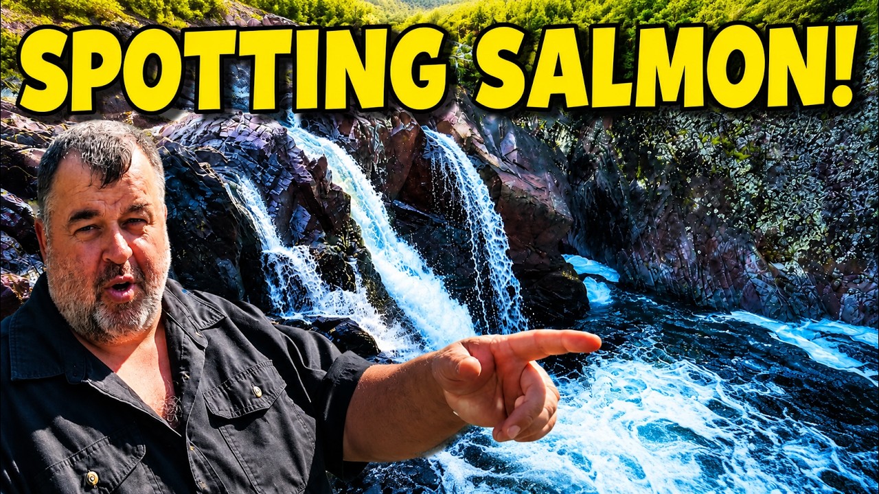 We Found Salmon in Mint Brook! 🐟 Gambo Salmon Ladder Adventure