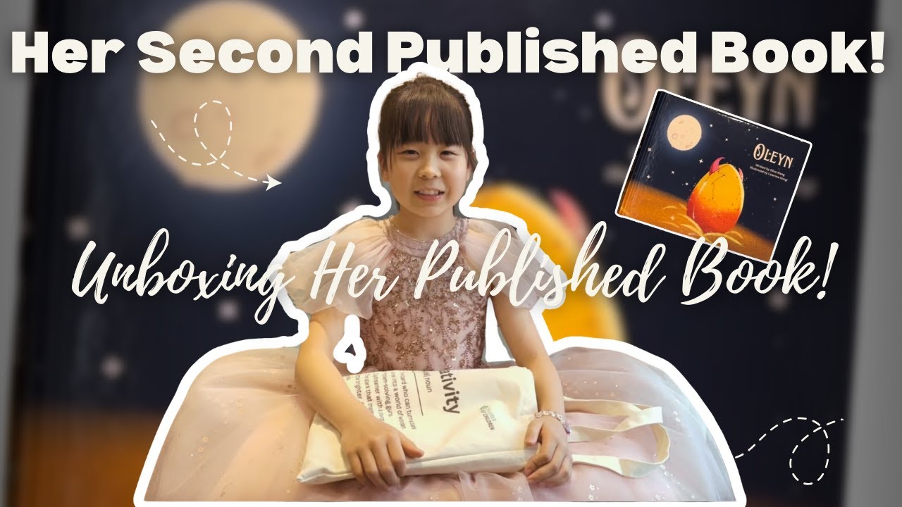 Unboxing Her Published Book: A Young Author's Journey with Children Pay Children