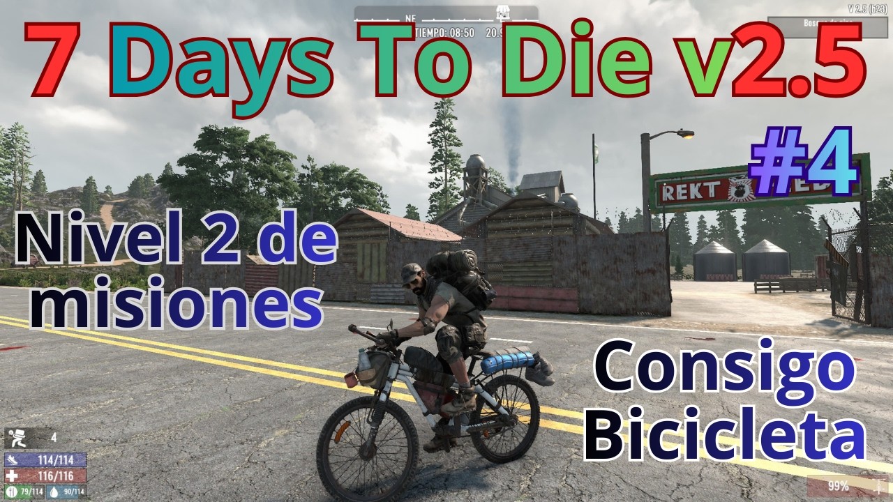 7 Days To Die 2.5 | Nivel 2 de misiones | Consigo la bicicleta | capitulo 4