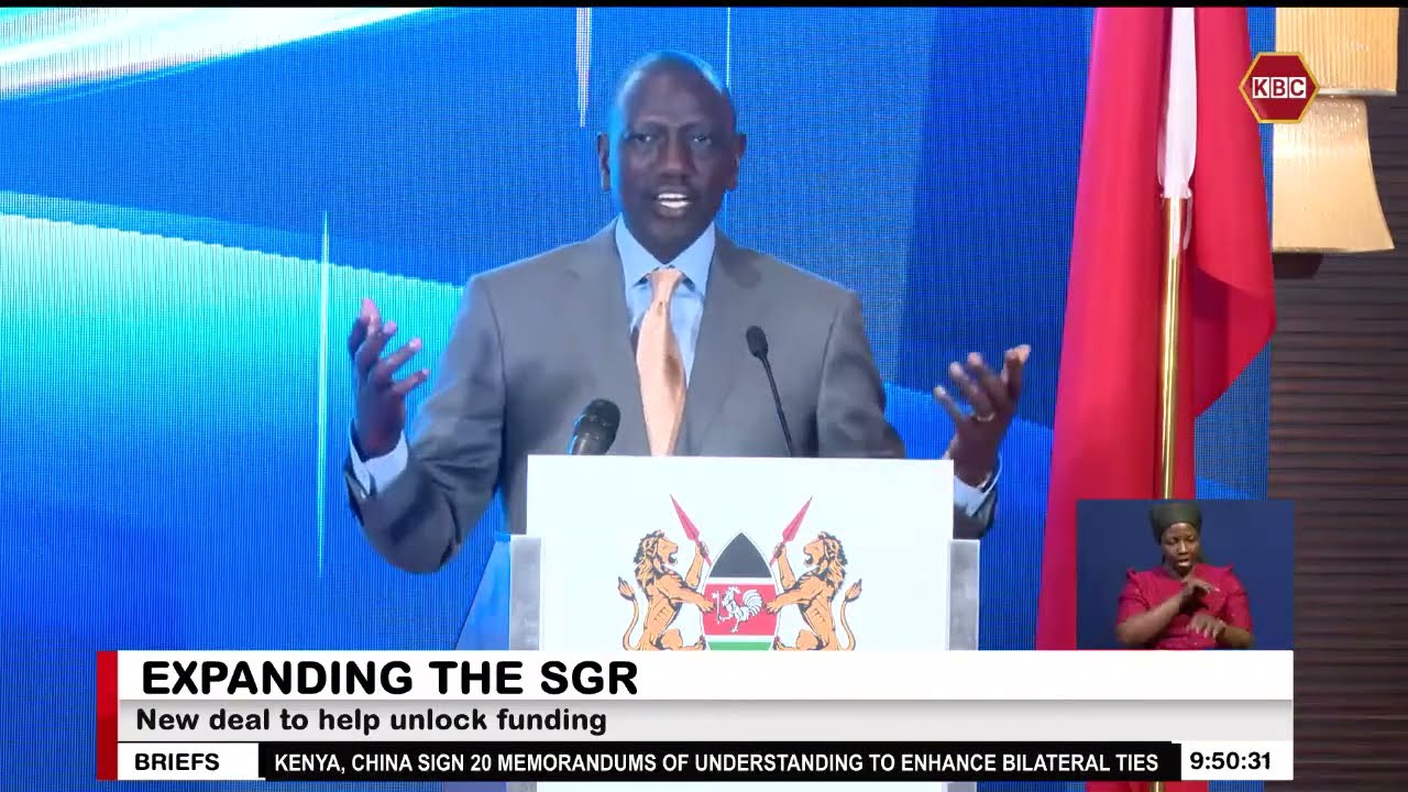 China and Kenya sign a deal to expand the SGR to Malaba