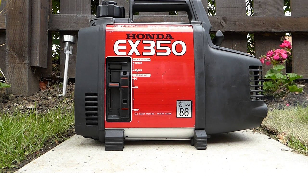 honda ex350 generator  cold start and test