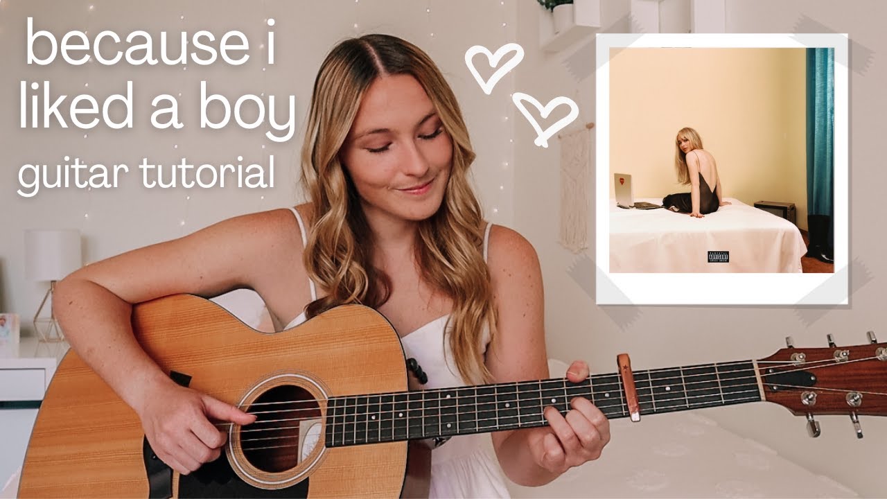 Sabrina Carpenter Because I Liked A Boy Beginner Guitar Tutorial // Nena Shelby