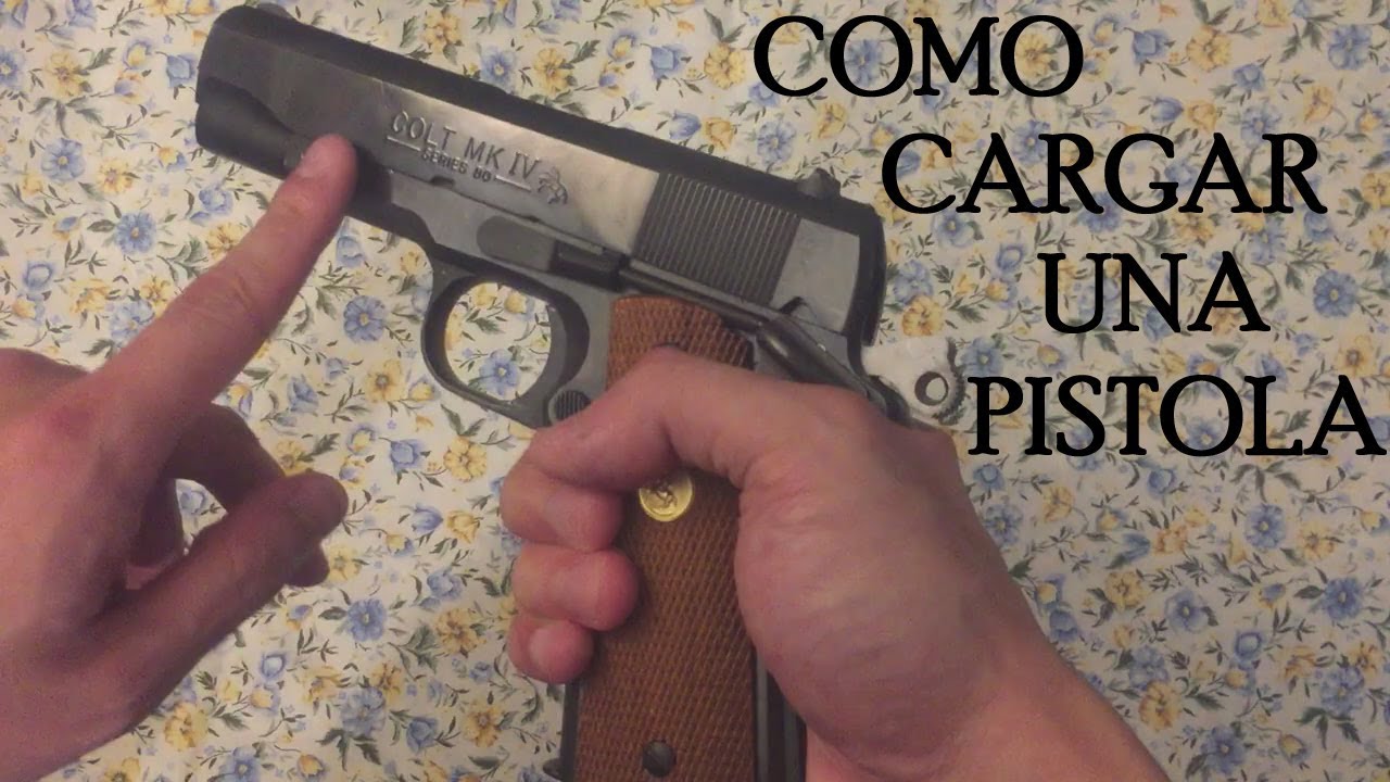 Como cargar una pistola (Colt 1911 .45) *En Español*