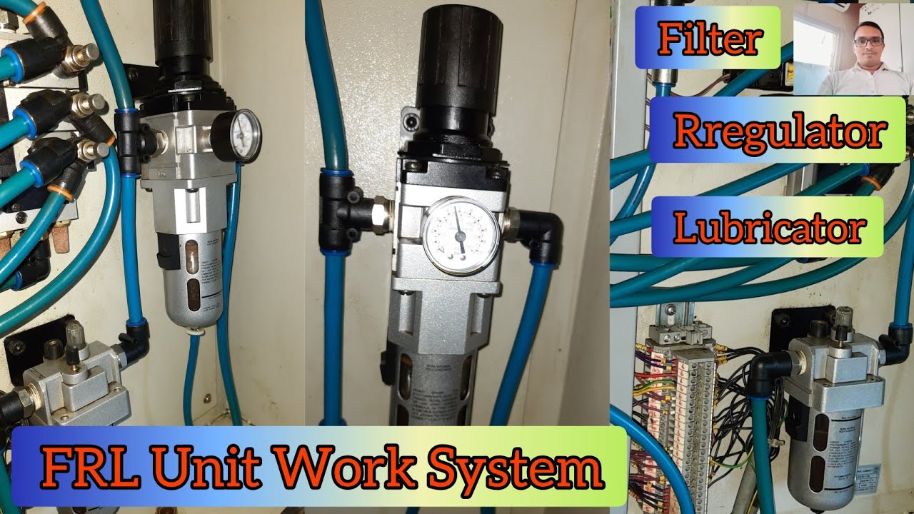 Filter regulator lubricator control units system/FRL operating system batching plant or rmc plant