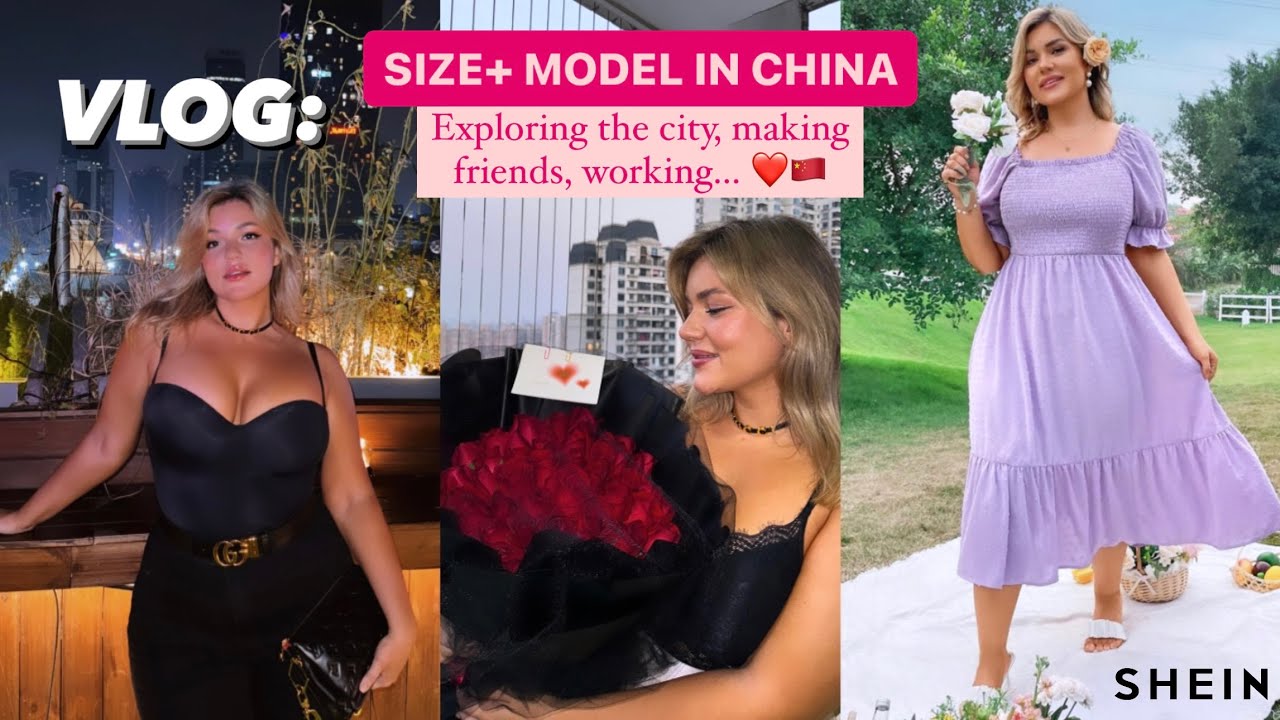 CHINA VLOG: daily life in Guangzhou, model work for SHEIN, plus size models, night out