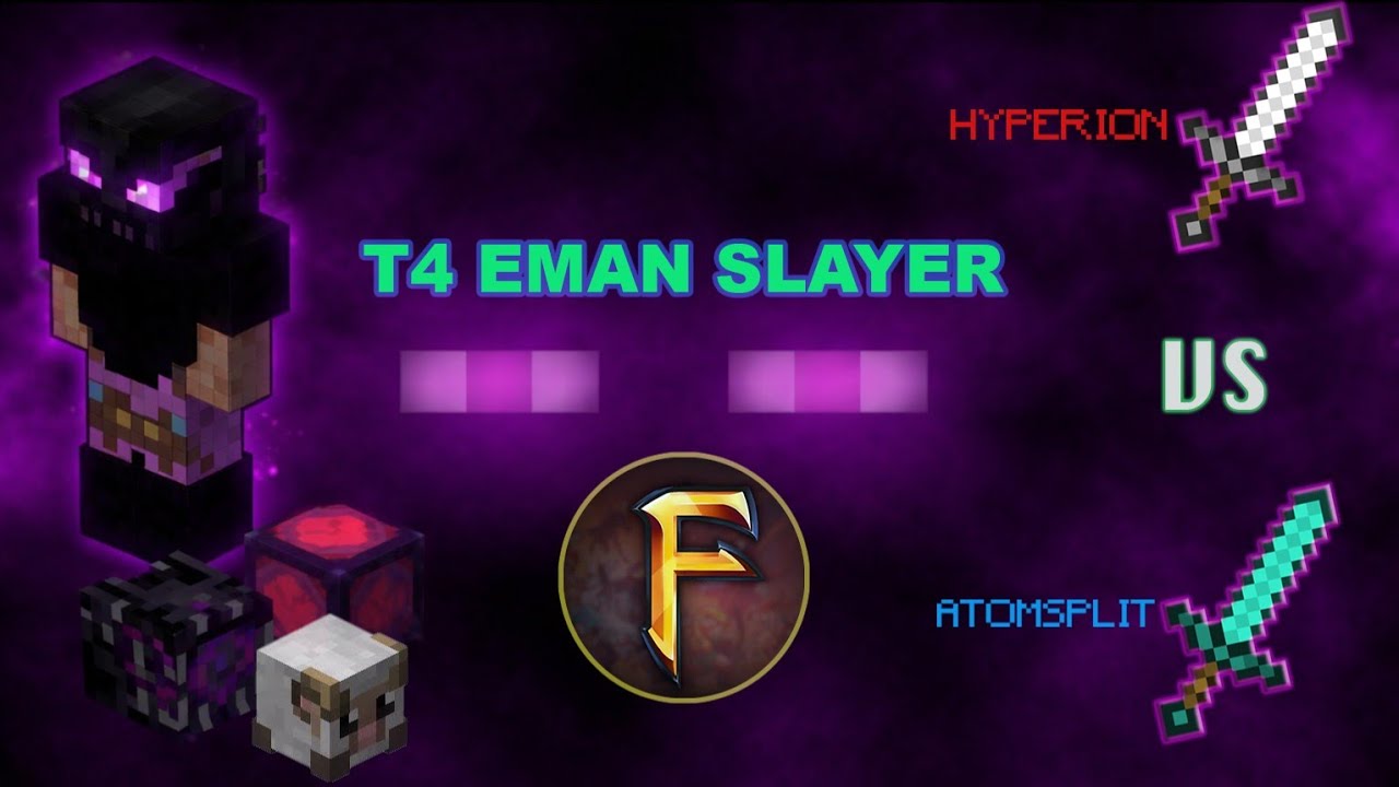 Руководство по игре Hyperion And Atomsplit Katana T4 Enderman Slayer !! Fakepixel Skyblock