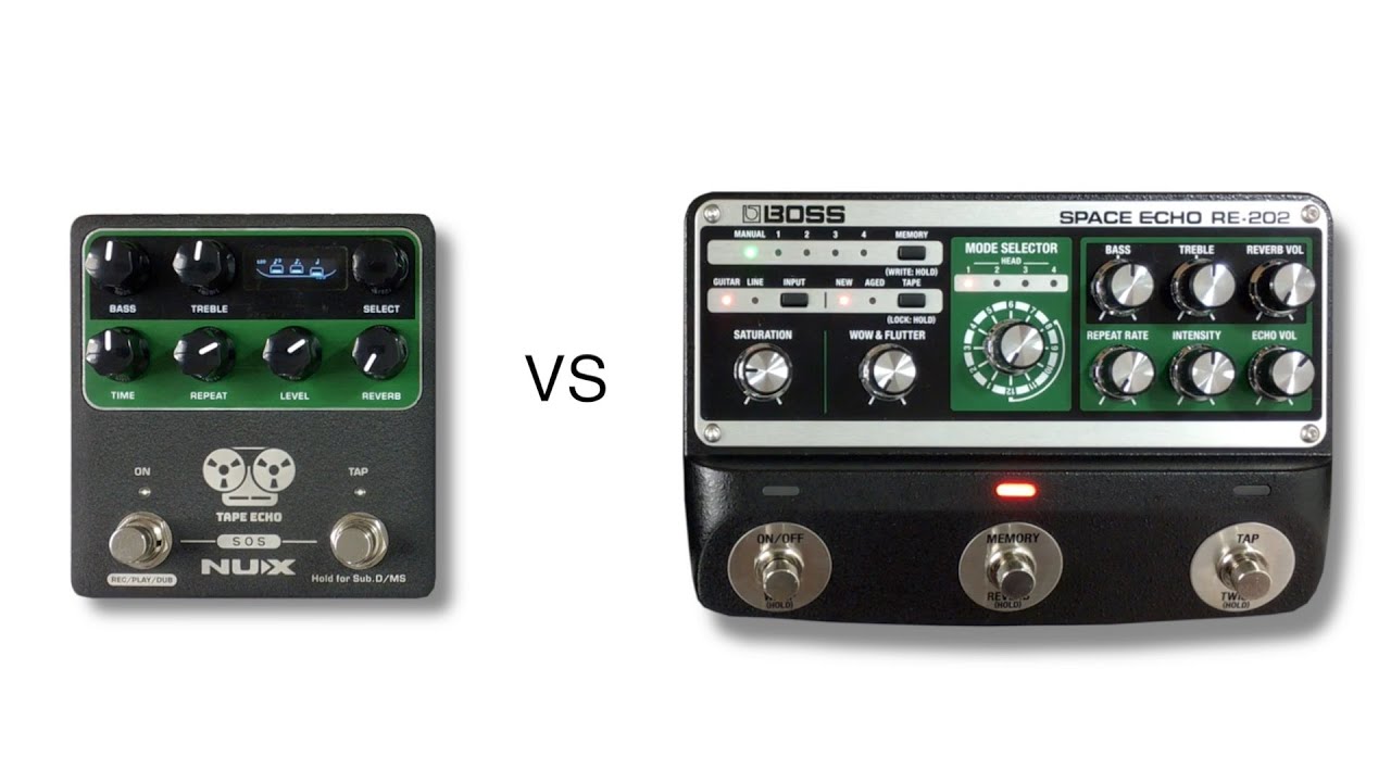 Boss RE202 vs NUX Tape Echo