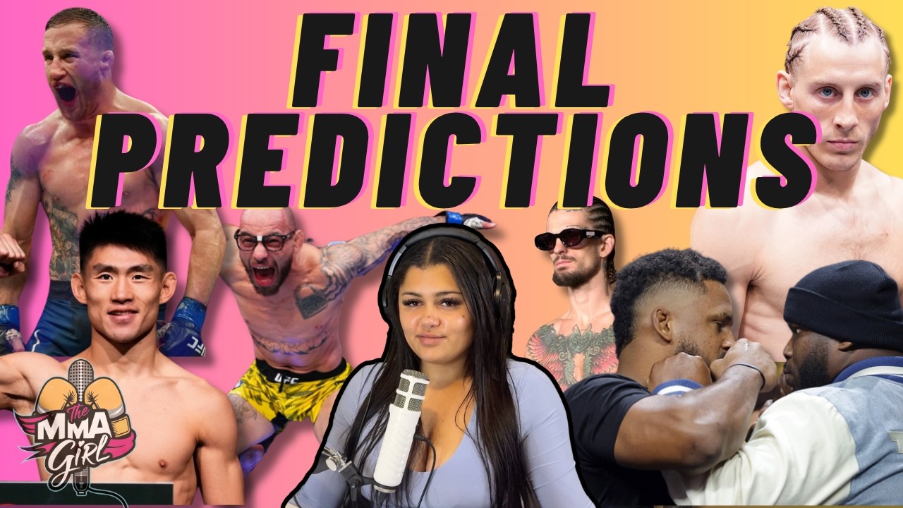 UFC 324 FINAL PREDICTIONS 🔥 Main Card Picks & Breakdown | The MMA Girl