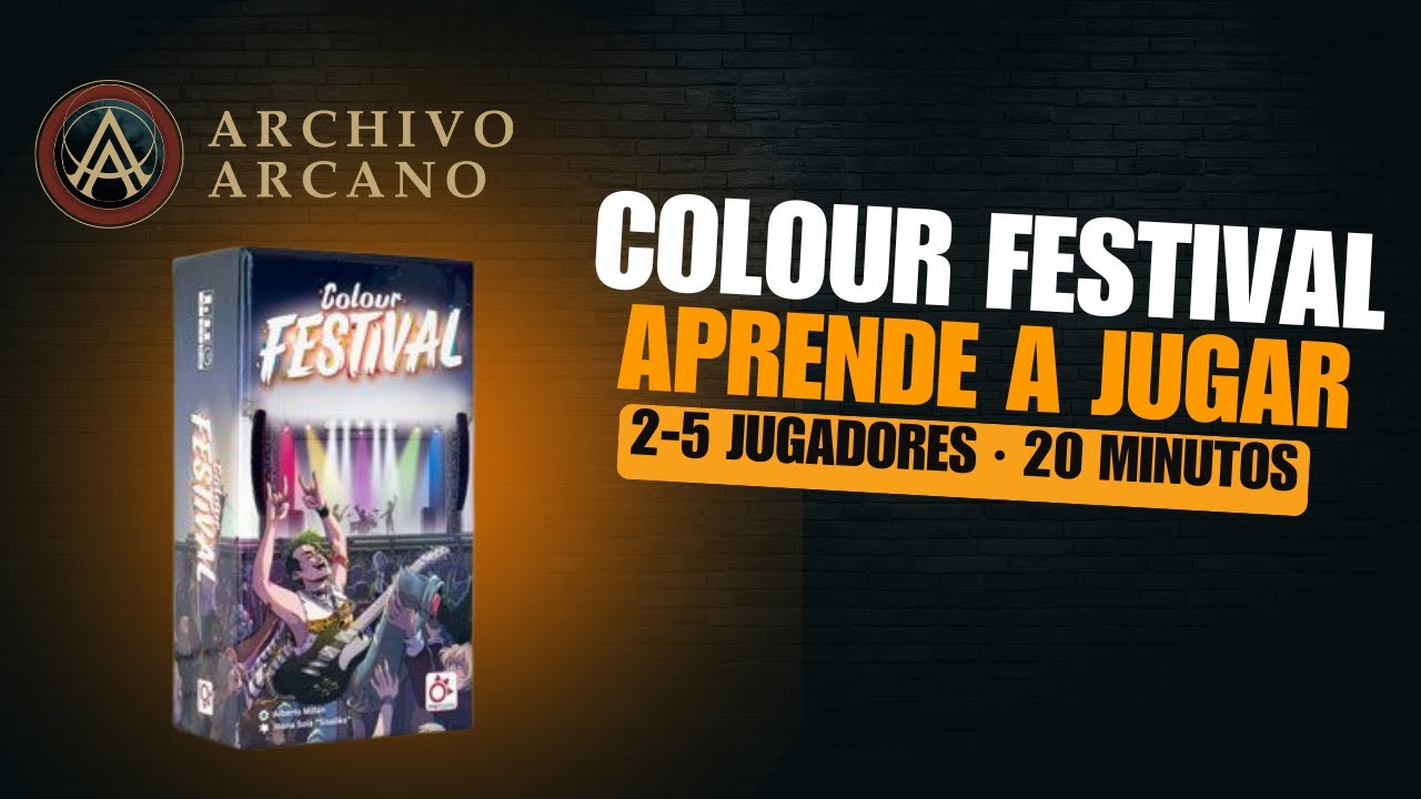 COLOUR FESTIVAL - TUTORIAL ¿CÓMO SE JUEGA? - ARCHIVO ARCANO