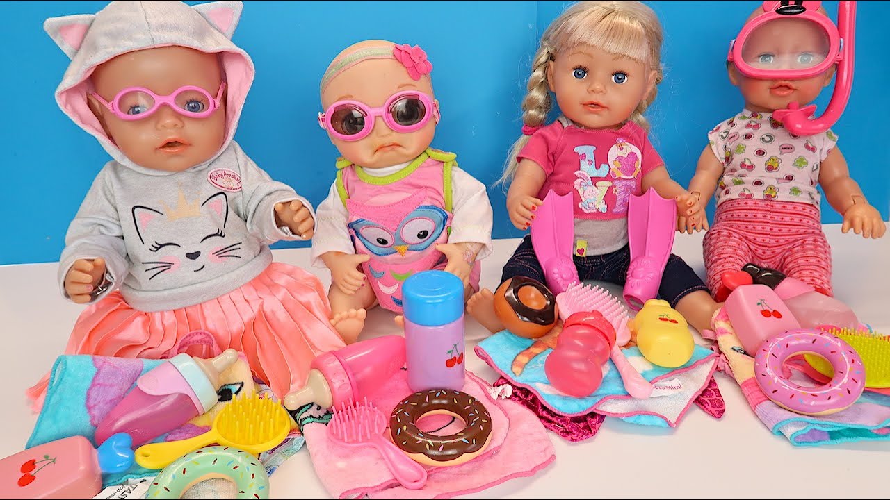 Почему Оля Не Пойдет в Бассейн Вместе с Сестричками? Мультики Как Мама Куклы Беби Бон 108мама тв