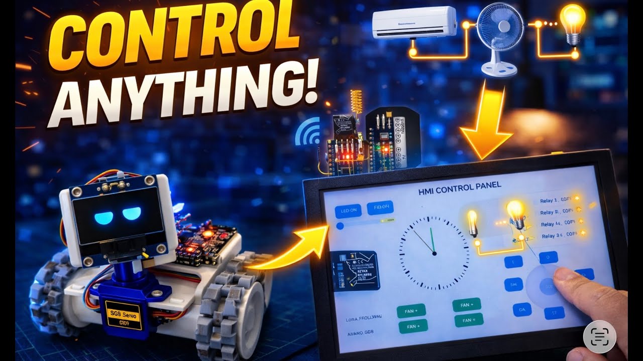 I Built a Smart Control System with ESP32 (10.1