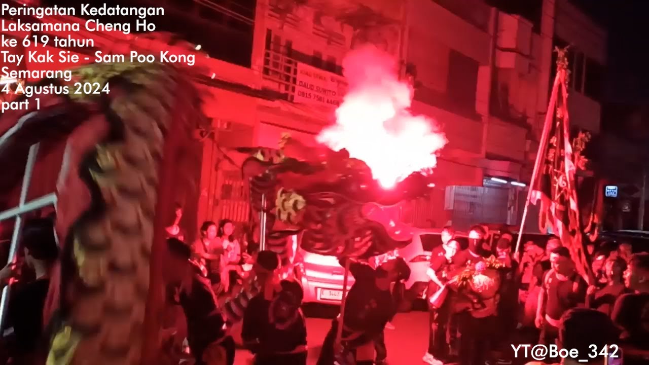 Kirab Arak-Arakan YM Kongco Sam Poo Tay Jin Tay Kak Sie - Sam Poo Kong, Semarang 4-8-2024 part 1