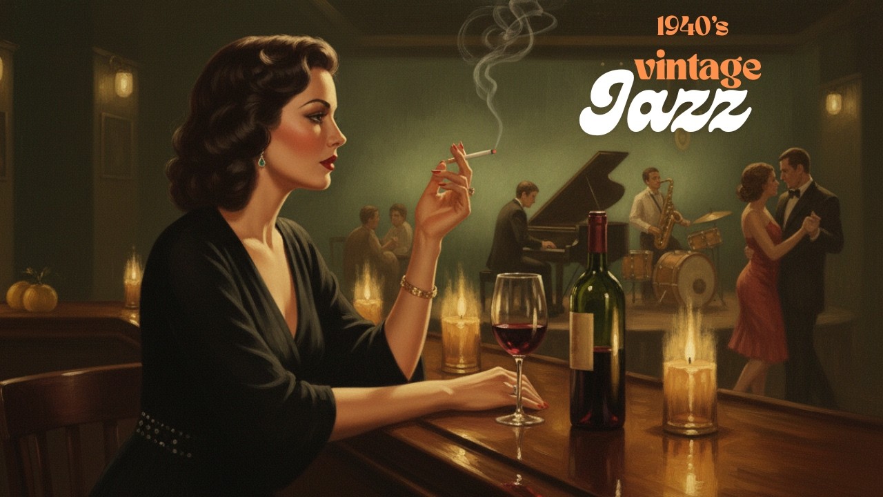 1930's Nostalgic Jazz Bar – Vintage Lounge Music | Relaxing Late Night Classic Jazz Playlist