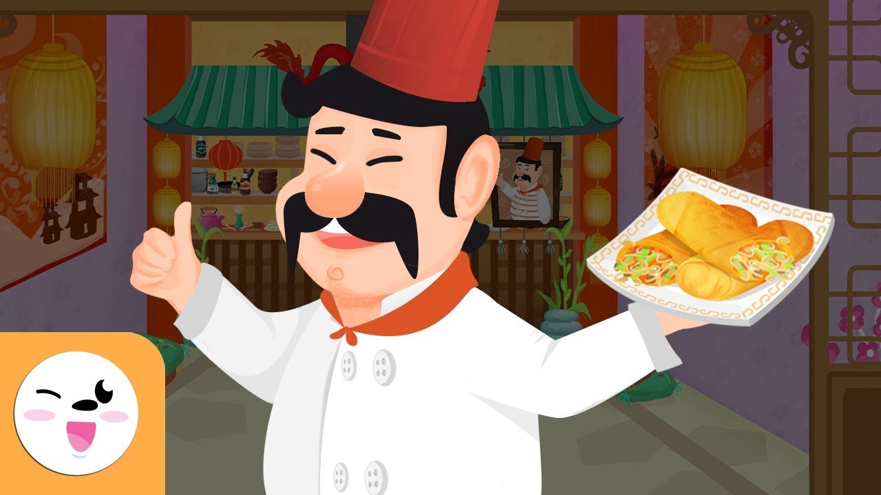 Cooking for children - How to cook a spring roll with Cooking Land