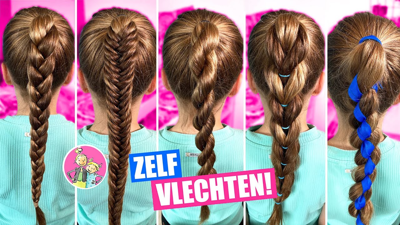7 MOOIE ZOETE ZUSJES VLECHTEN MAKEN! [1 Minuut Vlecht Tutorial] ♥DeZoeteZusjes♥