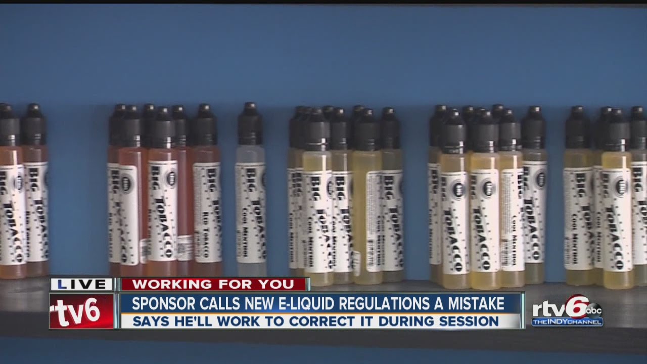 Sponsor calls new e-liquid regulations a mistake