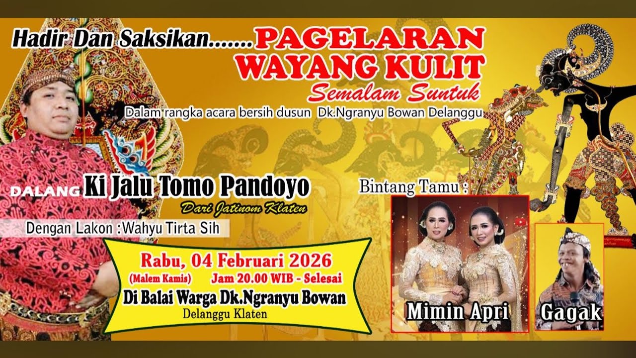 Live Stream Pagelaran Wayang Kulit Bersama Ki Jalu Tomo Pandoyo | Pro Audio | HVS Sragen