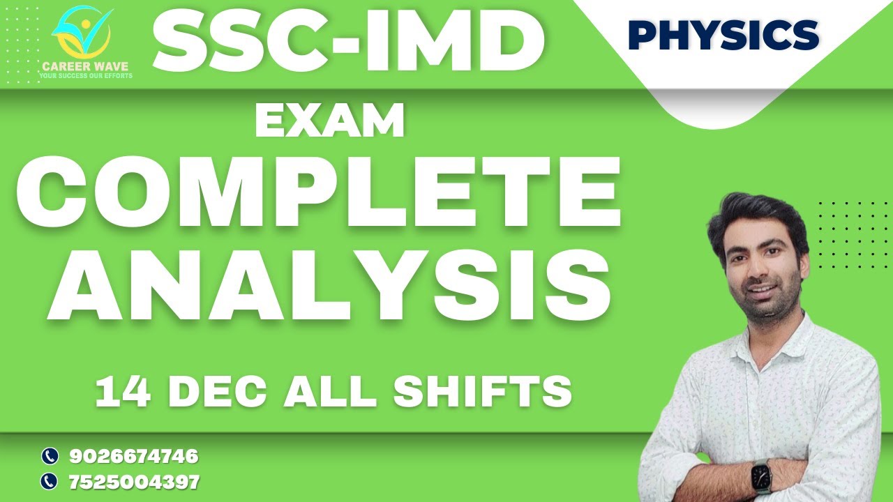 COMPLETE ANALYSIS | SSC IMD | 14 DEC ALL SHIFTS | CAREER WAVE