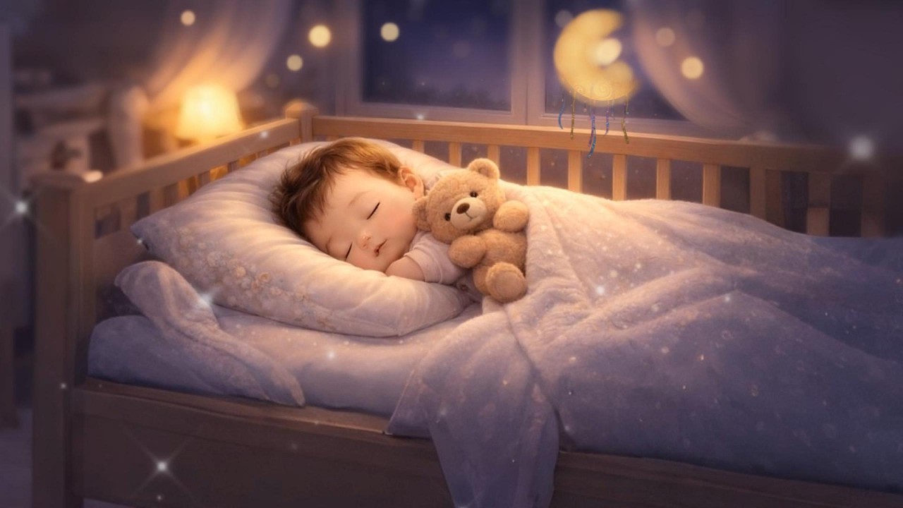 😴 Soft Baby Lullaby 👶 Mozart Brahms Bedtime Music 🌙 | 1 Hour Baby Sleep Music