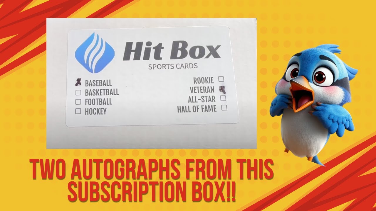 PULLED TWO AUTOS FROM A SUBSCRIPTION BOX!! HIT BOX SPORTS CARDS BASEBALL SUBSCRIPTION JULY 2025!