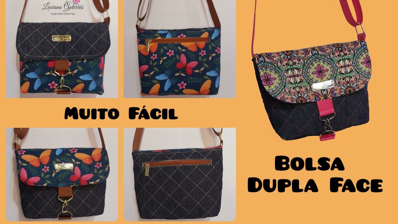 Bolsa Dupla Face - Projeto by @lucianaguterrescosturacriativa