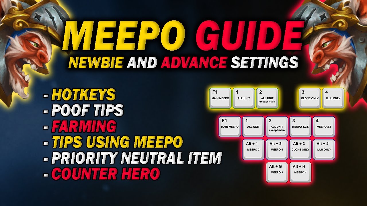 MEEPO GUIDE FOR ALL PATCH! NEXT LEVEL GUIDE, EVERYONE CAN PLAY MEEPO! HOW TO PLAY MEEPO!