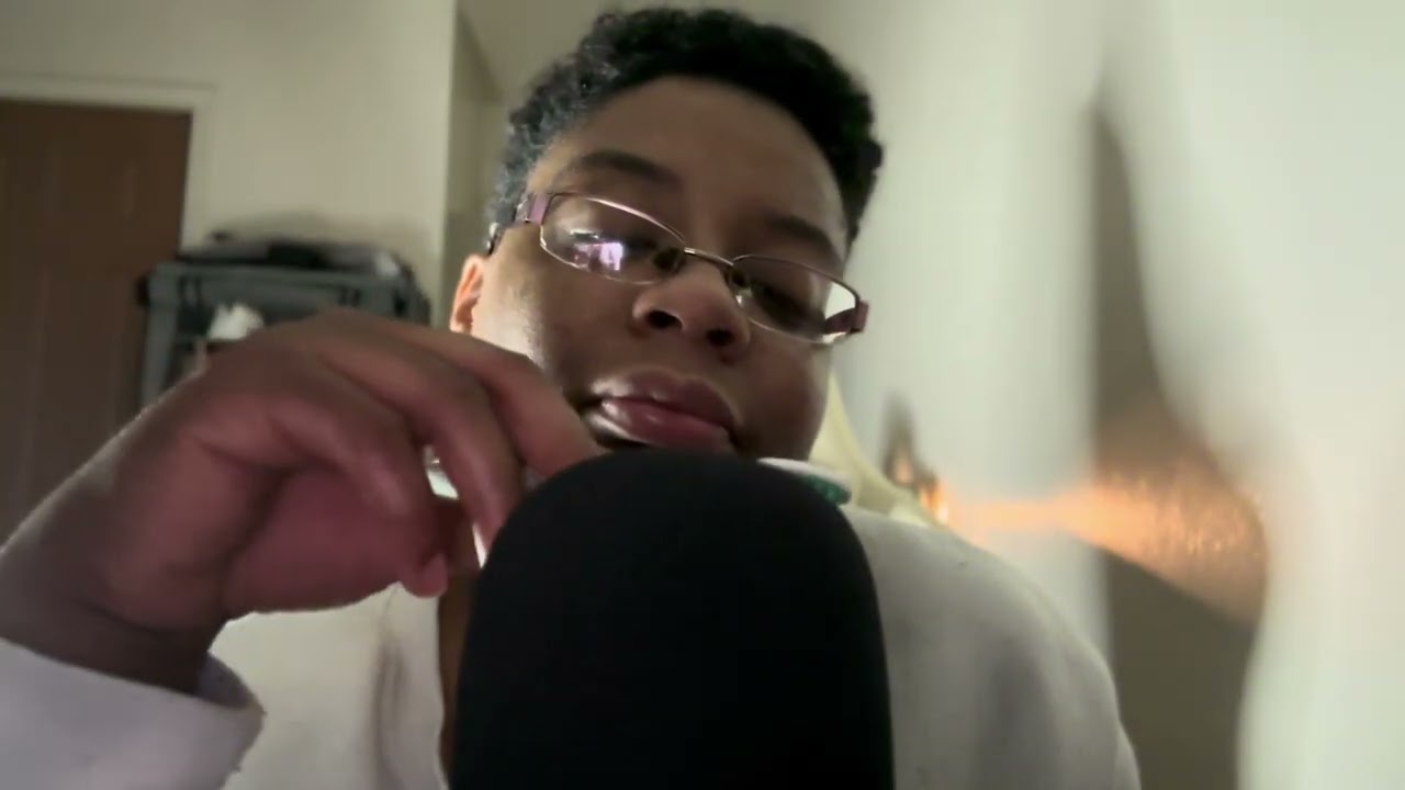 ASMR Mic Brushing and Whispering