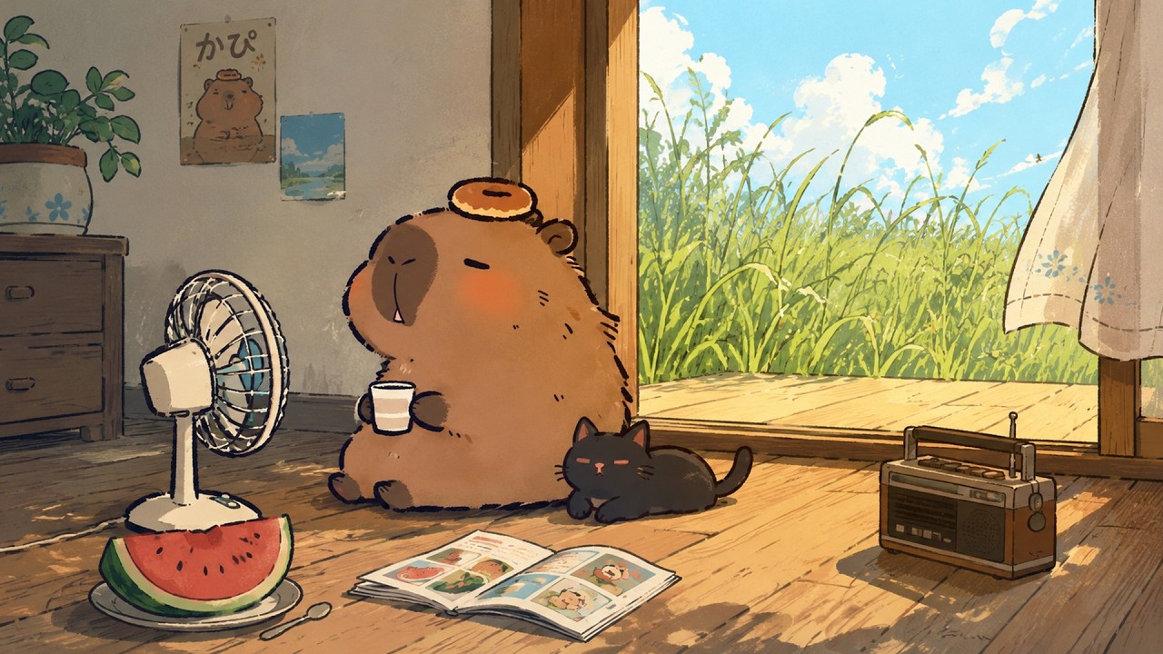 watermelon, radio, and no rush. ☀️🍉 | relaxing lofi beats to chill