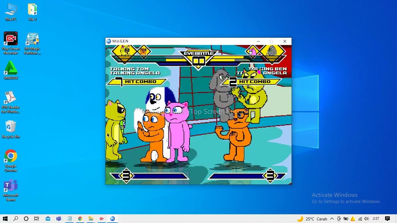My Talking Friends Party 4V4 Mugen Match 1.0! Part 2