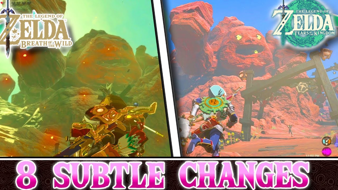8 Subtle Map Differences between Zelda: Tears of the Kingdom and BOTW!