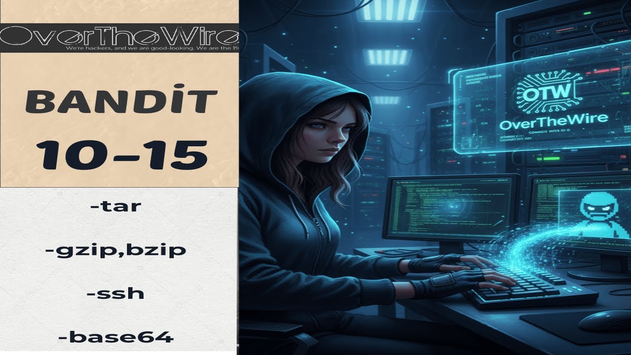 Beraber Çözelim - OverTheWire Bandit [10-15] (tar,gzip,xxd,netcat,base64)