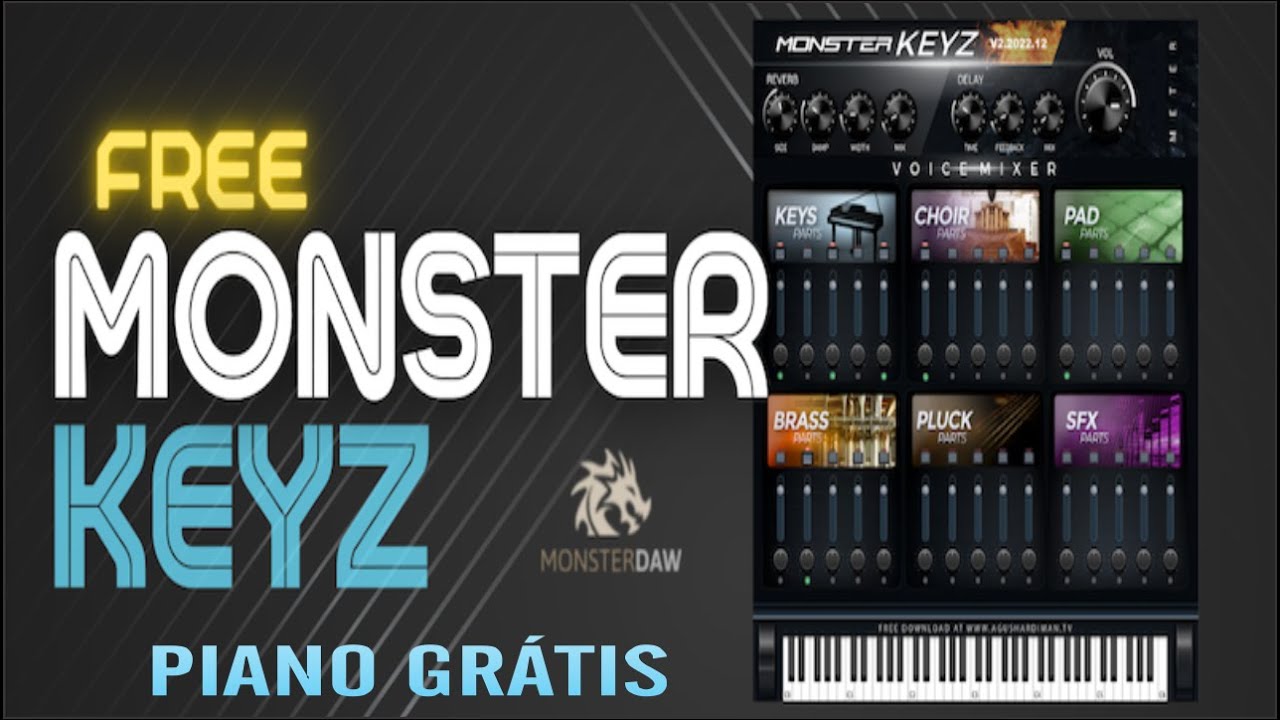 MONSTER KEYZ-  PIANO E PADS FREE PLUGIN