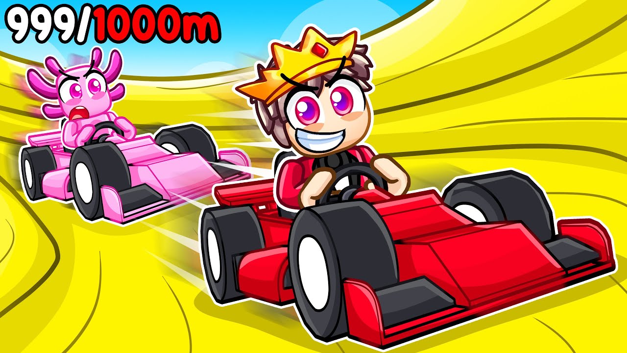 Reaching MAX SPEED in Roblox Ride a Cart Down a Slide