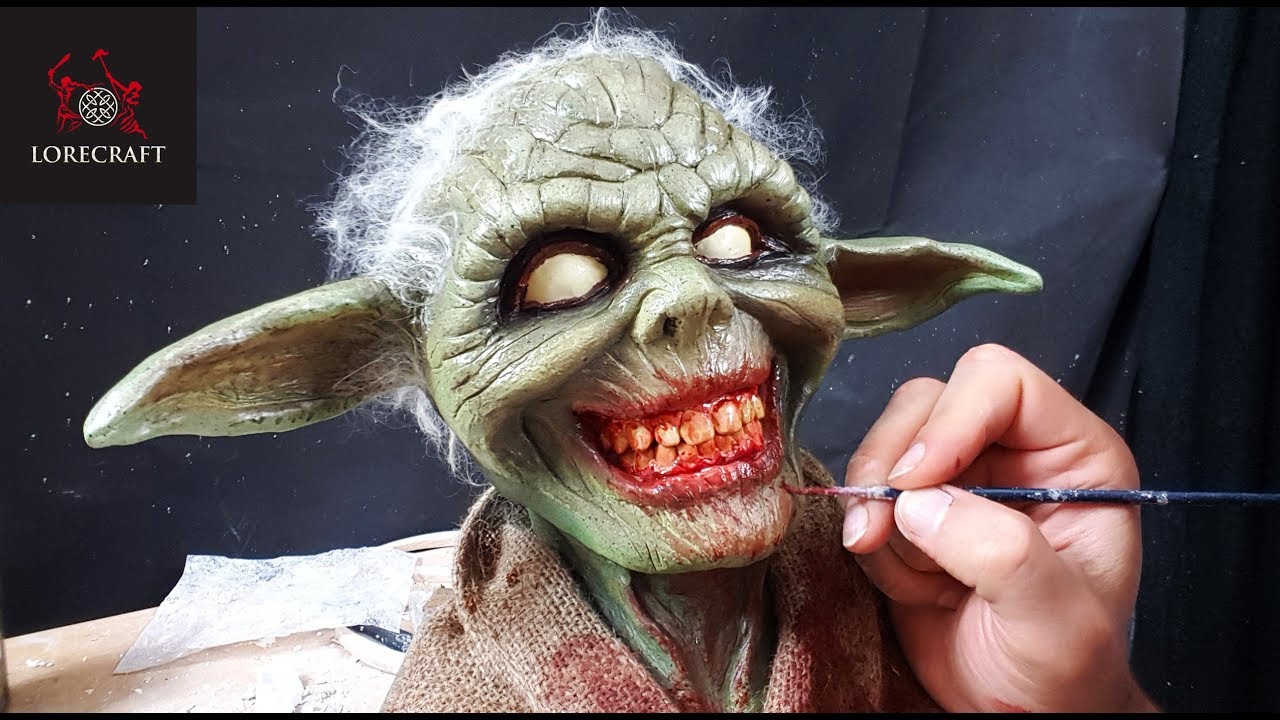 Zombie Yoda Sculpture Timelapse - Star Wars Zombies!