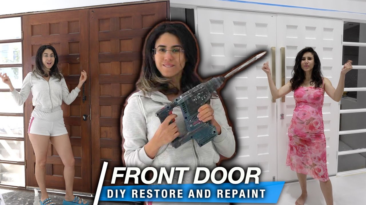Repair, Restore & Repaint Damaged Timber Front Door | DIY Transformation