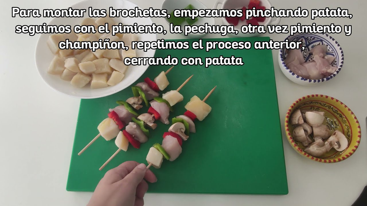 Brochetas de patata a la plancha | Udapa F&aacute;cil